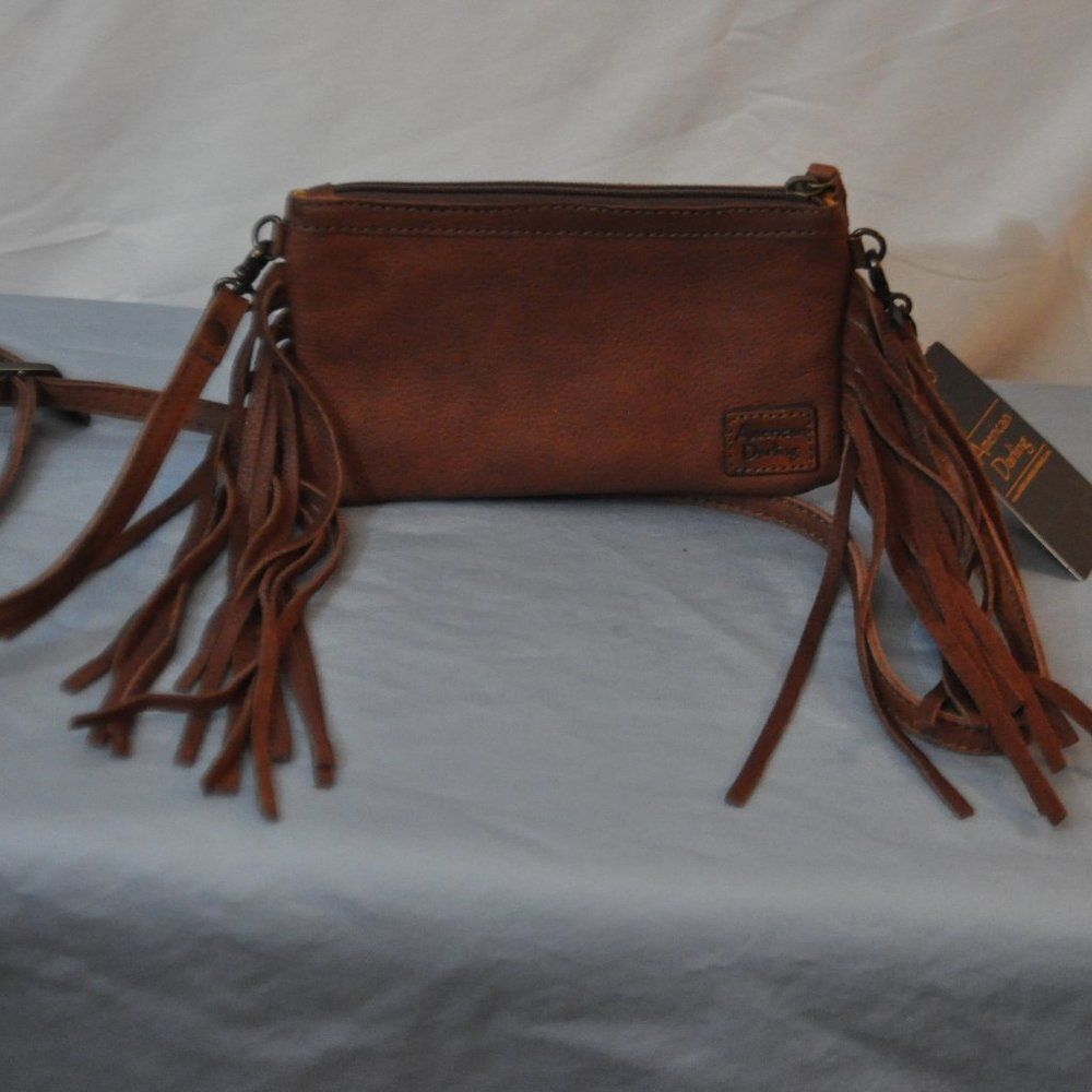 American Darling Brown and Gold Crossbody Bag - Picture 7 of 16